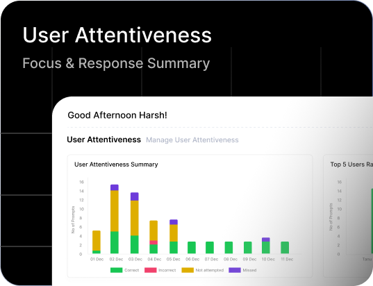 User focus and response summary image